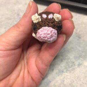 🏵New handmade crocheted little cow